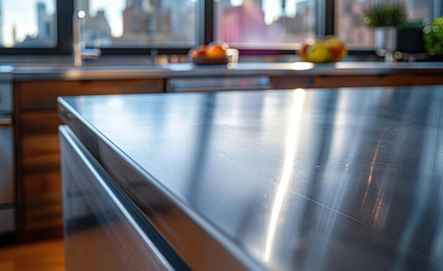 stainless steel benchtop