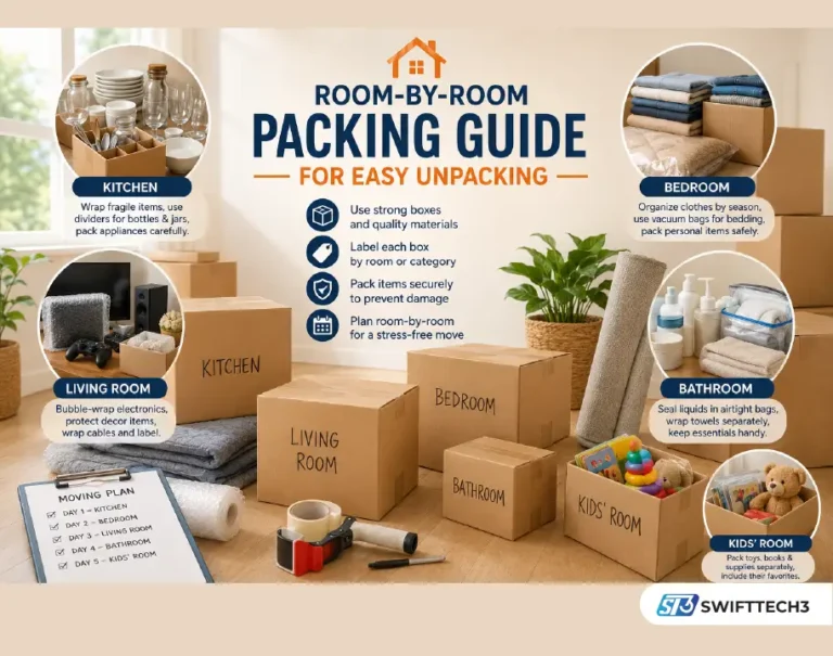 Room-by-Room Packing Guide for Easy Unpacking